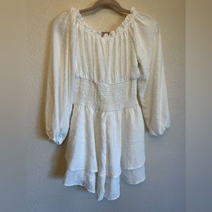 White off the shoulder jumpsuit Size S